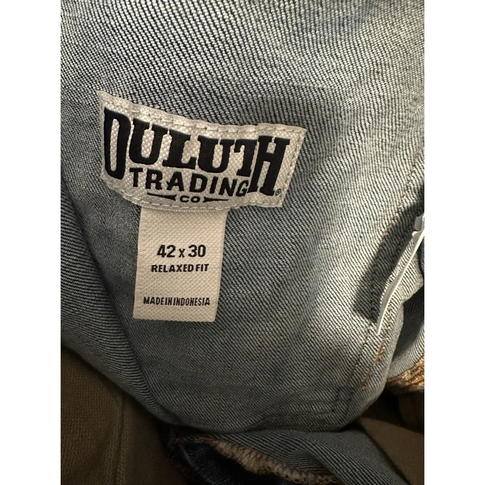 Duluth Trading Flex Ballroom Roomy Utility Fit Carpenter Jeans Mens 42x30‎ Work